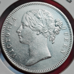 1840 East India Company One Rupee Silver Coin - Image 2