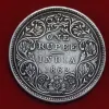 1862 Victoria Queen One Rupee Silver Coin